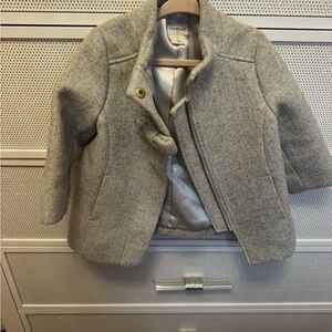Crewcuts Light Gray Pea Coat for Kids